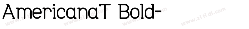 AmericanaT Bold字体转换
